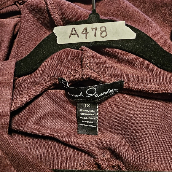 French Laundry Burgundy Hooded Top - Picture 3 of 5